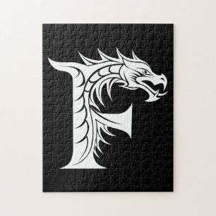 Drache gestalteter Buchstabe F, Drachenalphabet, M