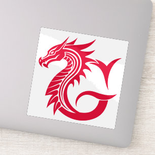 Drache gestalteter Buchstabe G, Drachenalphabet, M Aufkleber