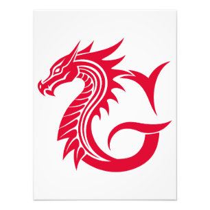 Drache gestalteter Buchstabe G, Drachenalphabet, M Fotodruck