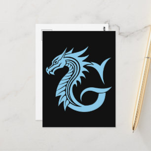 Drache gestalteter Buchstabe G, Drachenalphabet, M Postkarte