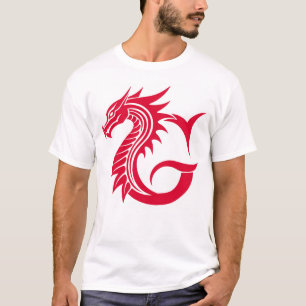 Drache gestalteter Buchstabe G, Drachenalphabet, M T-Shirt