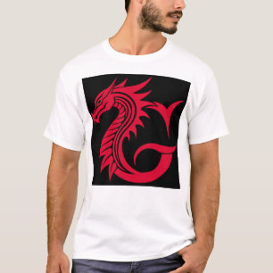 Drache gestalteter Buchstabe G, Drachenalphabet, M T-Shirt