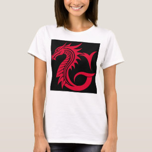 Drache gestalteter Buchstabe G, Drachenalphabet, M T-Shirt