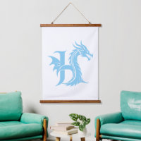Drache gestalteter Buchstabe H, Drachenalphabet, M