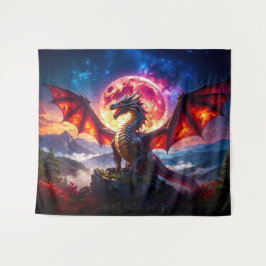 Drache Gitter 001 Wandteppich