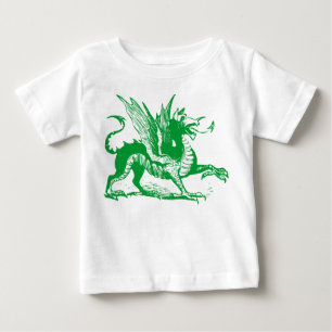Drache Gravur - Gras Grün Baby T-shirt