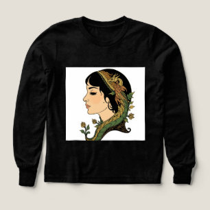 Drache Haare Dame   Fantasy Frau Hoodie Design