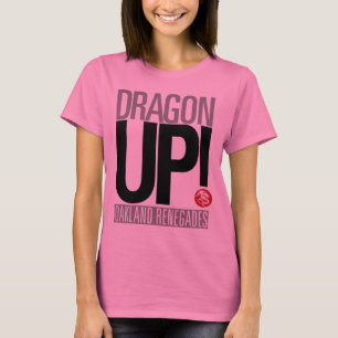 Drache herauf lange Hülse T der Damen T-Shirt