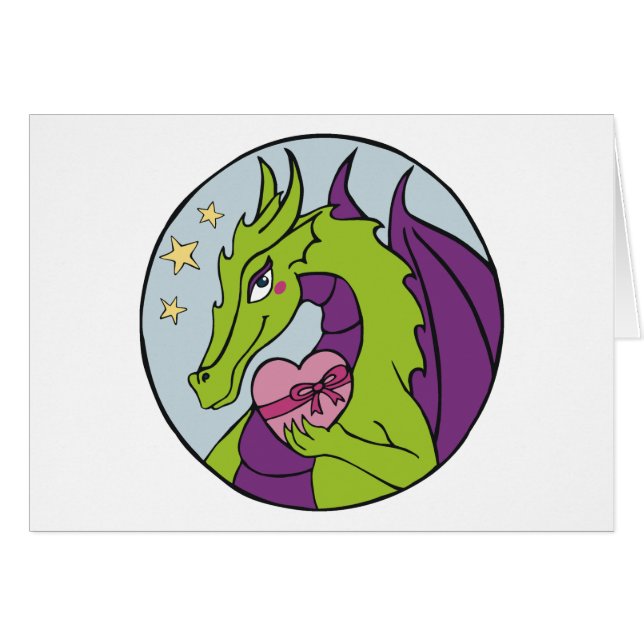 Drache-Herz (Vorderseite (Horizontal))