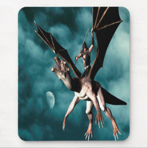 Drache Himmels Krieger Mousepad