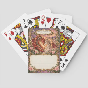 Drache Hochzeitsgästebuch-Unterschriften-Deck Spielkarten