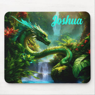 Drache im Dschungel Mousepad