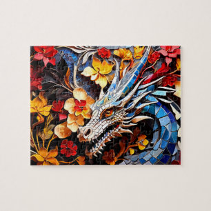 Drache im Mosaik-Design