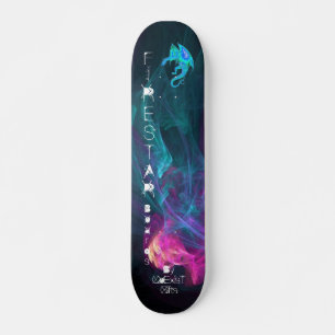 Drache im Nordlicht-Skateboard Skateboard