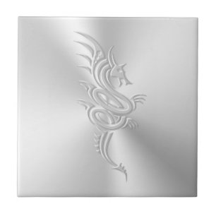 Drache im östlichen Stil, Embossed-Effekt Fliese