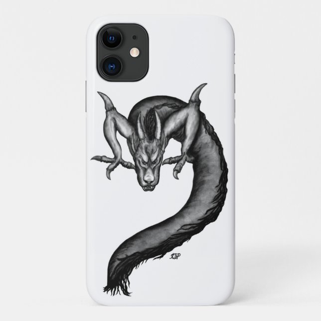 Drache im Tattoo-Stil Case-Mate iPhone Hülle (Rückseite)