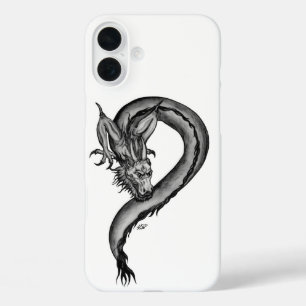 Drache im Tattoo-Stil iPhone 16 Plus Hülle