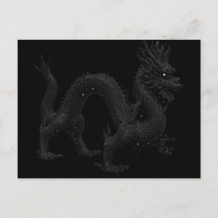 Drache in den Sternen Postkarte