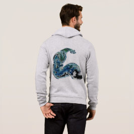 Drache in den Wellen – Abstrakte Ozeanenergie Hoodie