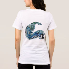 Drache in den Wellen – Abstrakte Ozeanenergie Tri-Blend Shirt