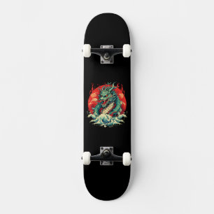 Drache in den Wellen Skateboard