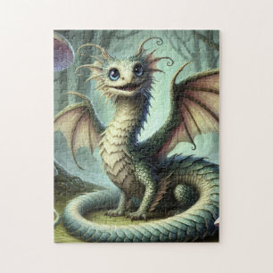 Drache Jabberwocky Niedlich Fantasy Kreatur Kunst