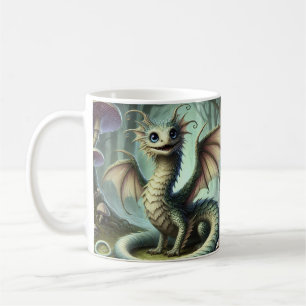 Drache Jabberwocky Niedlich Fantasy Kreatur Kunst Kaffeetasse