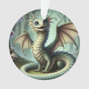 Drache Jabberwocky Niedlich Fantasy Kreatur Kunst Ornament