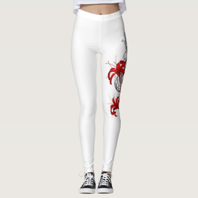Drache japanischen Stils Leggings (Vorderseite)
