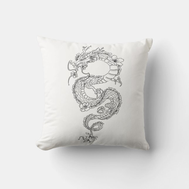 Drache Kissen (Vorderseite)