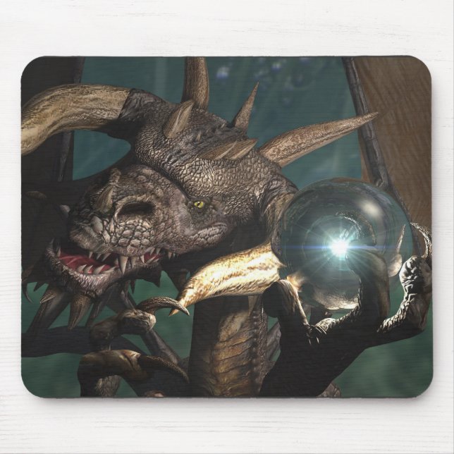 Drache-Kristall Mousepad (Vorne)