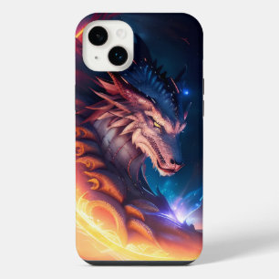 Drache Landschaft Feuer Nacht iPhone 14 Plus Hülle