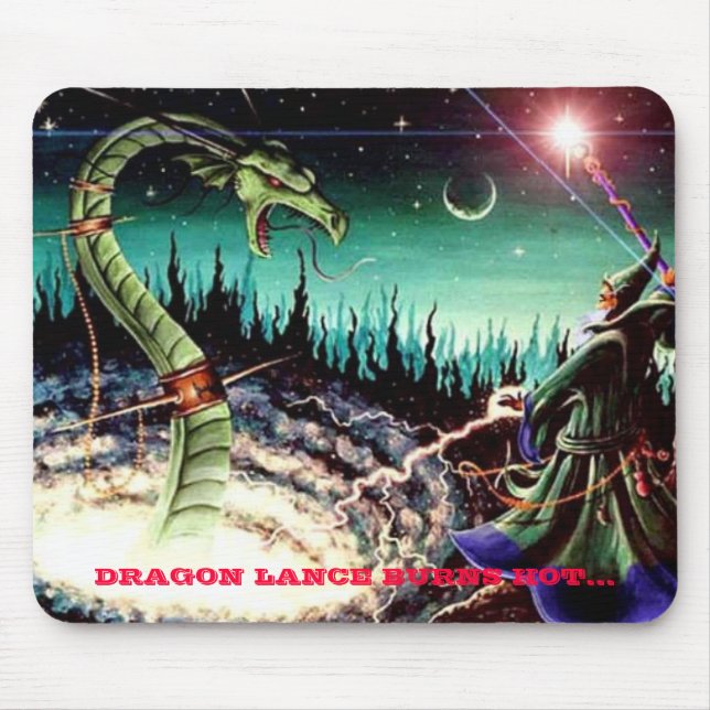 DRACHE-LANZE BRENNT HEISS… MOUSEPAD (Vorne)