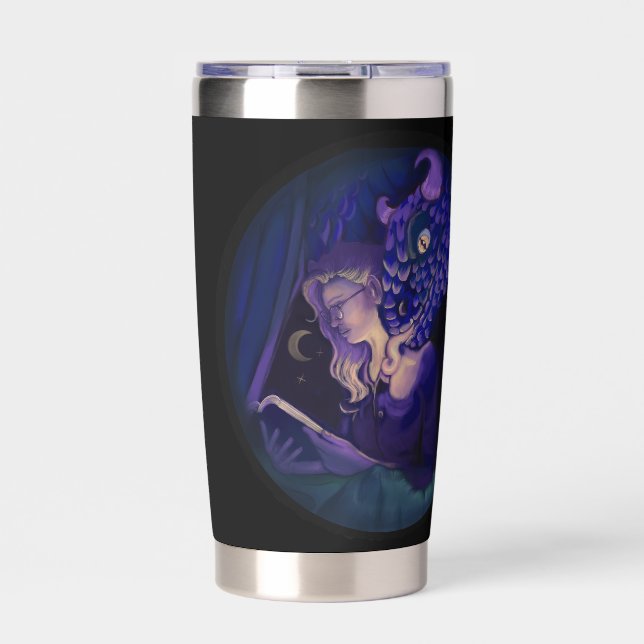 Drache Licht Buchclub  Thermobecher (Vorderseite)
