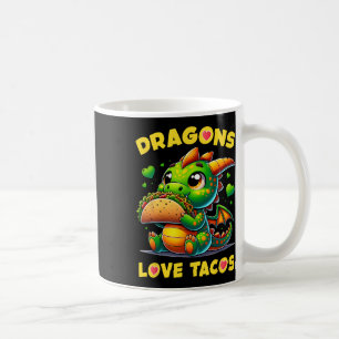 Drache lieben Tacos Niedlich Cinco De Mayo Mexikan Kaffeetasse