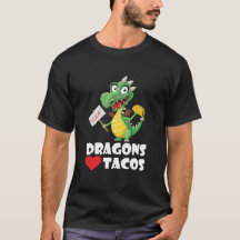 Drache-Liebetacos-Shirt-Erwachsener scherzt