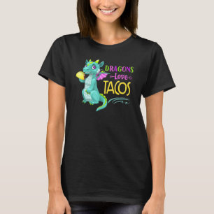 Drache liebt Tacos Coole Fischtacos Gericht T-Shirt