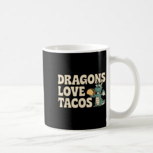 Drache liebt Tacos süße Cinco De Mayo mexikanische Kaffeetasse