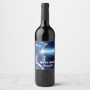 Drache loslassen weinetikett