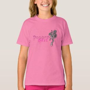 Drache-Mädchen scherzt T - Shirt