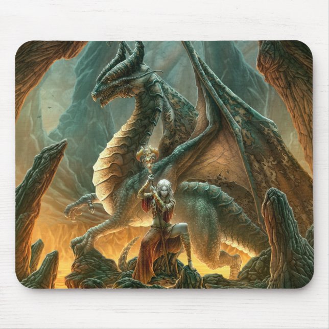 Drache Mage Mousepad (Vorne)
