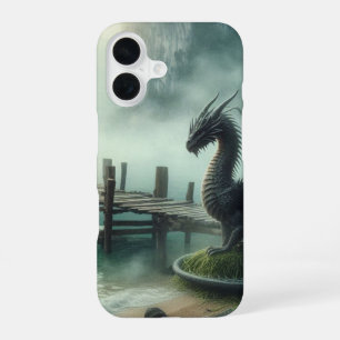 Drache Meereslandschaft in der mysteriösen Bucht — iPhone 16 Hülle