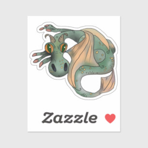 Drache mit großen Augen Aufkleber
