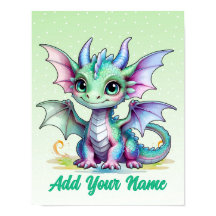 Drache mit kleinen Flügeln – Personalisierte Kinde