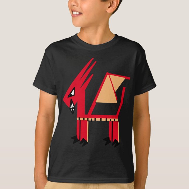 Drache mit riesigen Fangzähnen T-Shirt (Vorderseite)