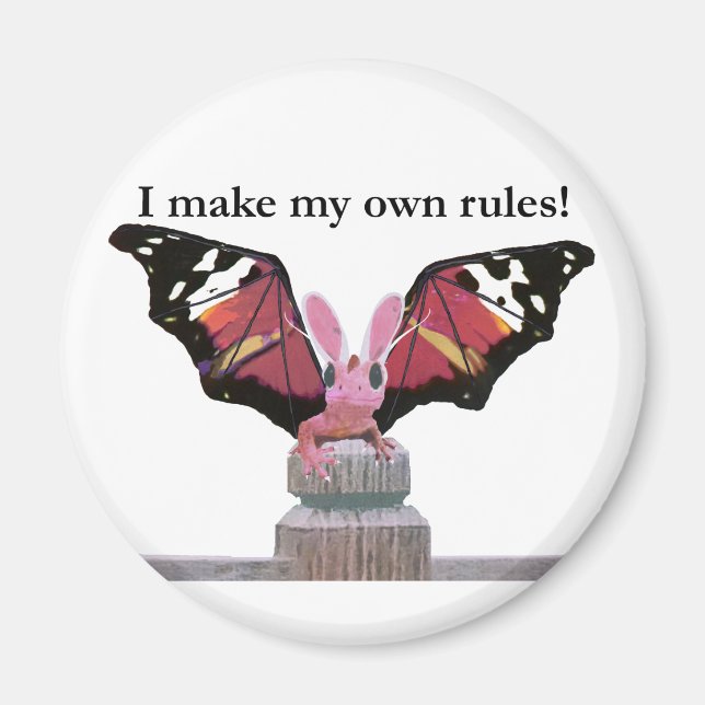 Drache mit sonnigen Ohren Magnet (Vorne)