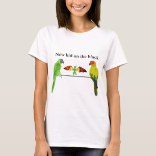 Drache mit Vögeln T-Shirt