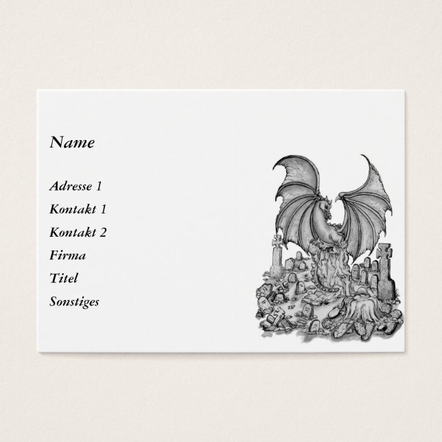 Drache mit Zombie (Vorderseite)