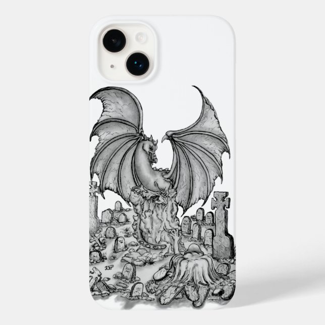 Drache mit Zombie Case-Mate iPhone 14 Plus Hülle (Rückseite)