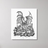 Drache mit Zombie